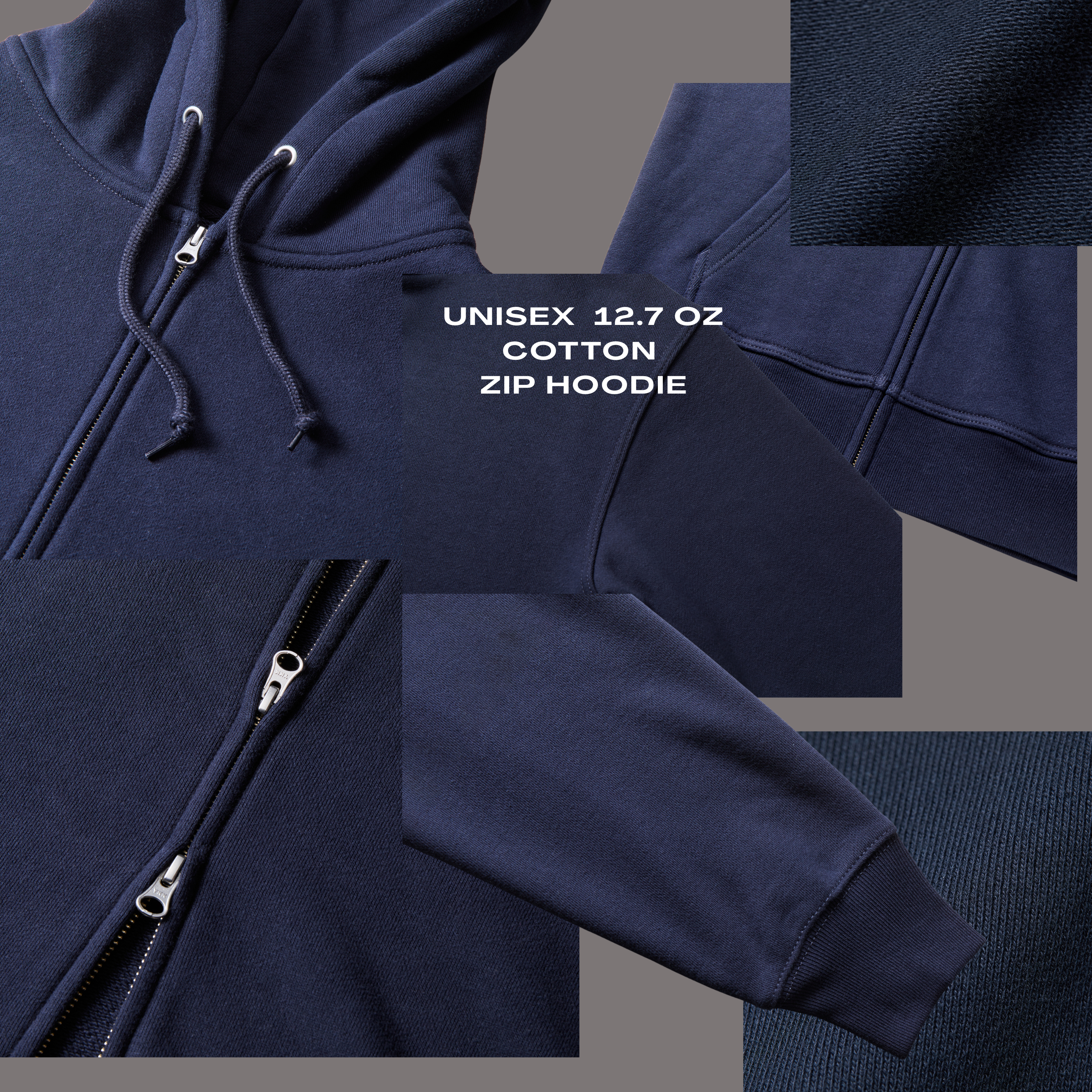 Sudadera con capucha de algodón grueso de 450 g/m²