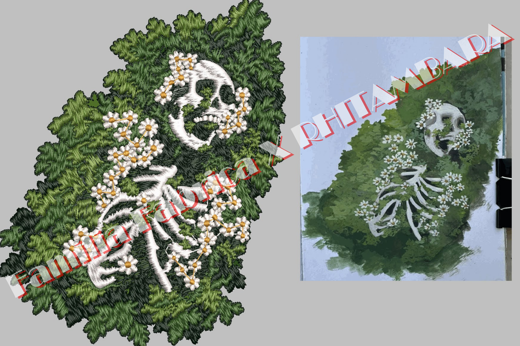 Garden of The Forgotten Embroidered Hoodie | 320 GSM French Terry Wearable Art