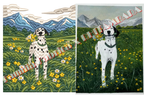 Dalmatian Meadow Embroidered Hoodie | 320 GSM French Terry Wearable Art