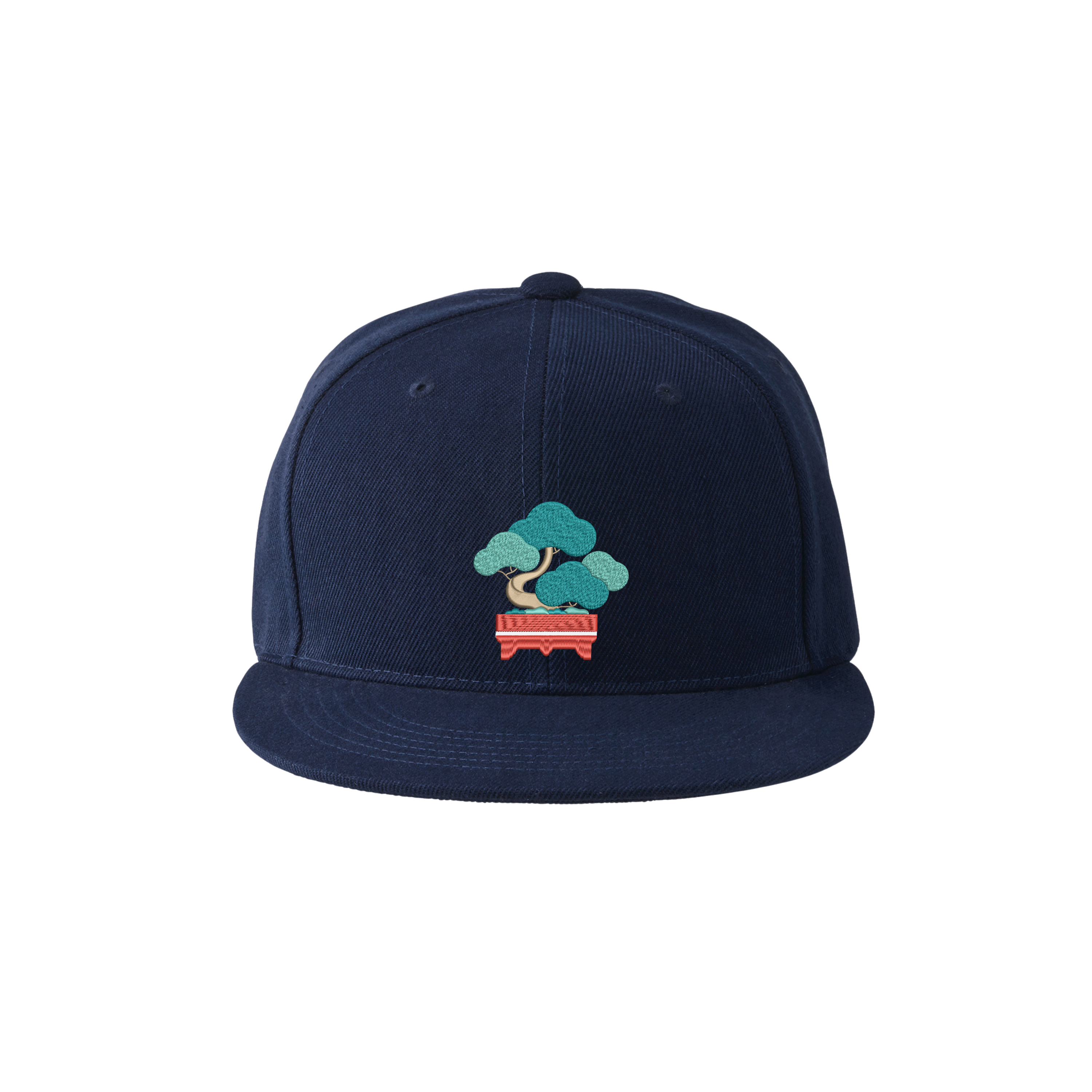 Bonsái Japonés | Gorra Artística de Edición Limitada con Visera Plana Bordada