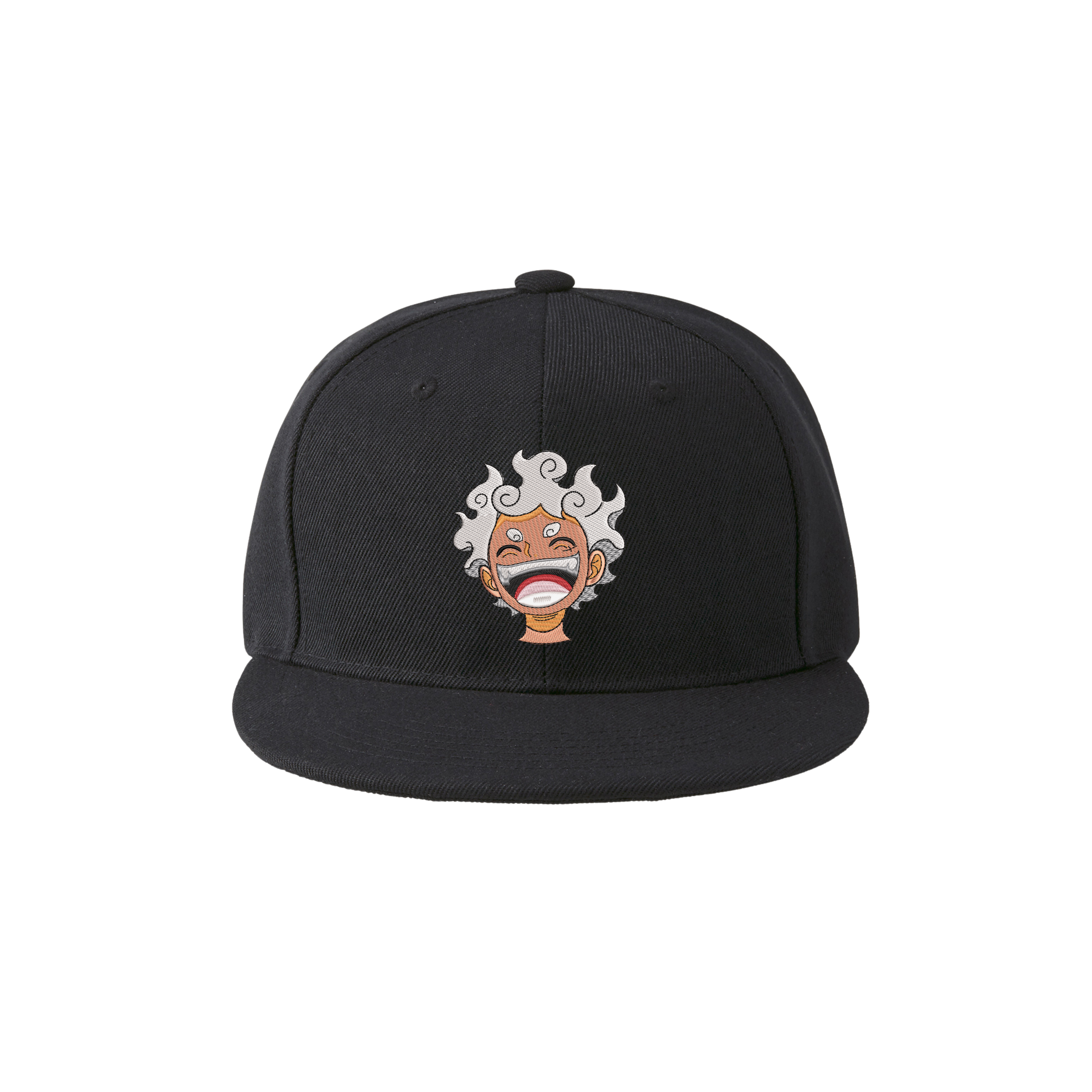 Luffy Gear 5 Joy Boy One Piece Embroidered Flat Brim Baseball Cap