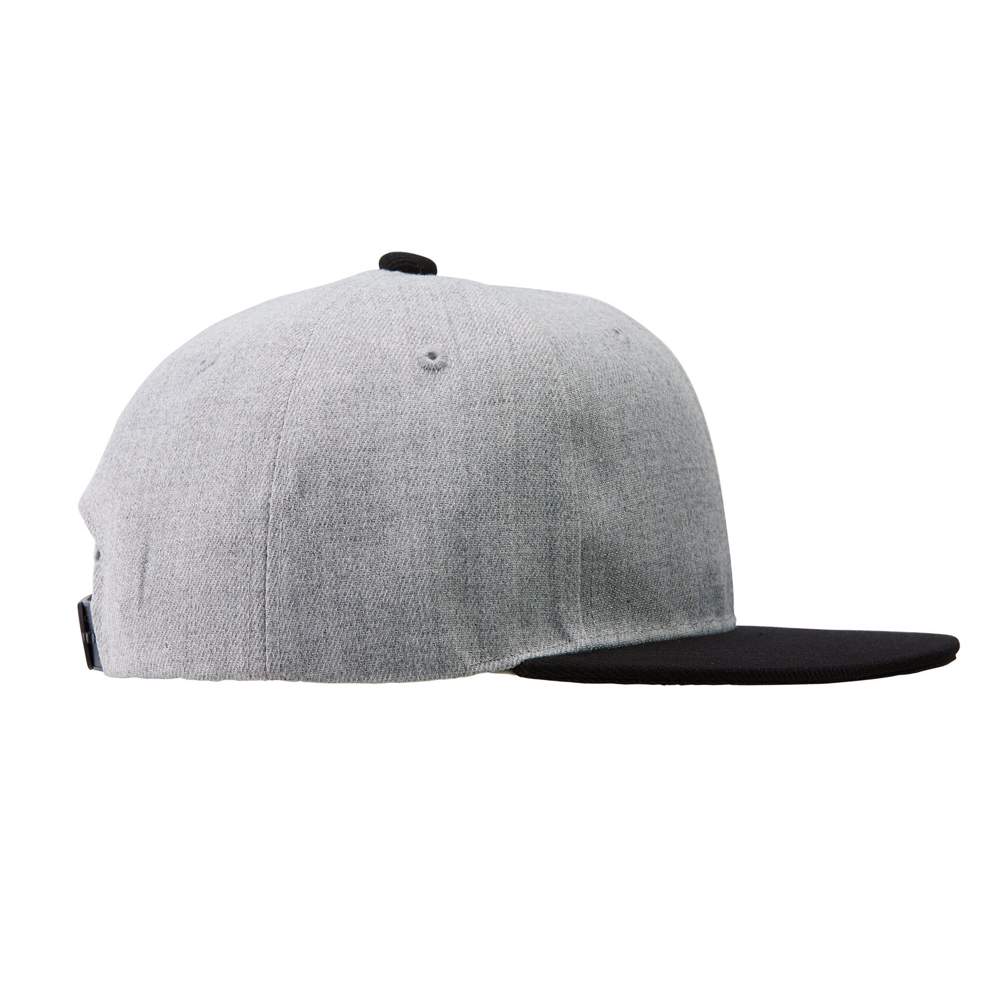 Two Tone Flat Brim Gray Baseball Cap