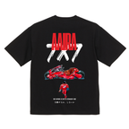 Vintage Akira Anime Graphic T-Shirt | Kaneda Red Motorcycle Cyberpunk Streetwear