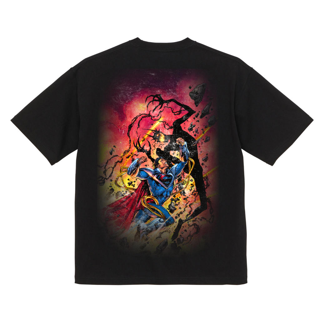 Vintage Superboy-Prime vs. Batman Who Laughs Death Metal Dark DC Universe Tshirt 200GSM