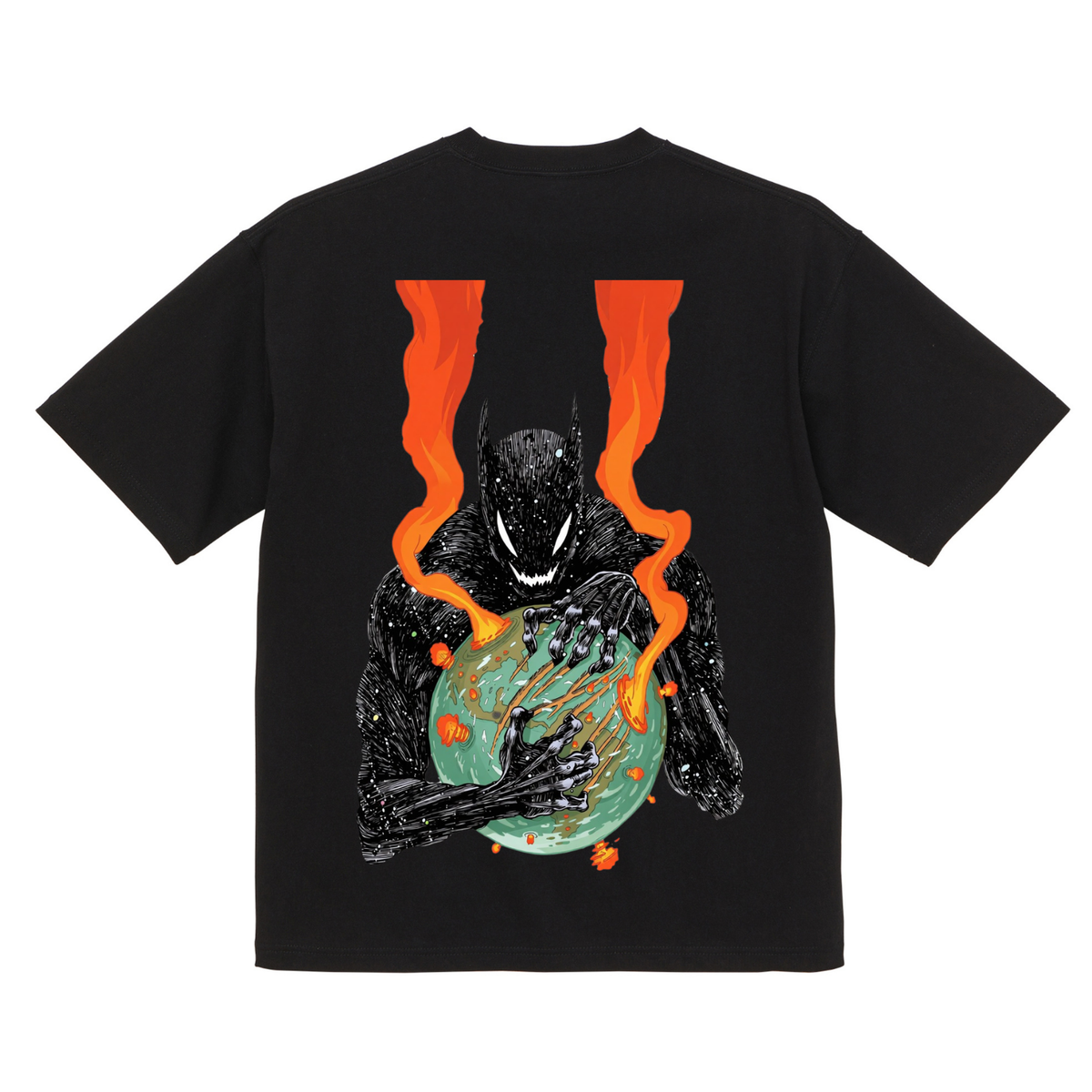 Camiseta Gráfica Algodón Orgánico Absolute Batman Death Metal Dark Knight DC 6.5oz