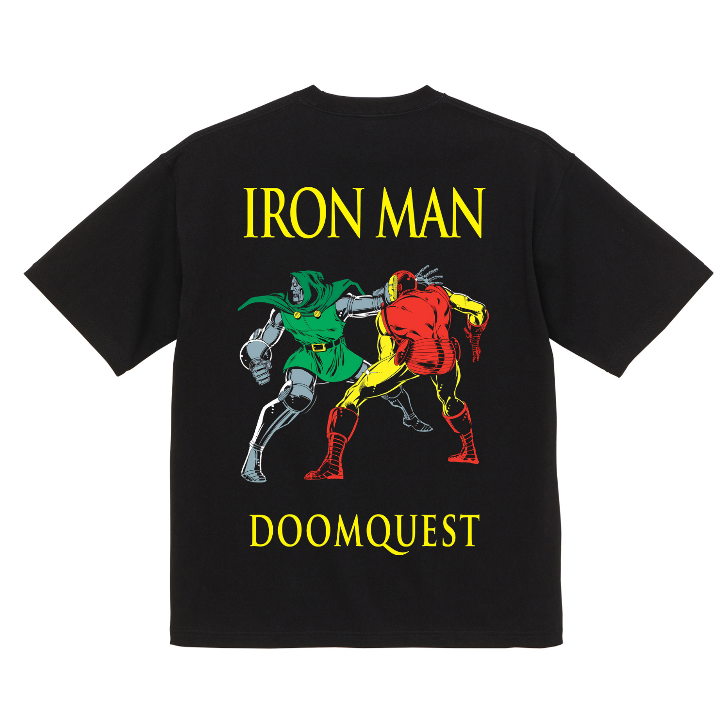 Comic Dr. Doom IronMan Doomquest Doomsday Avengers Organic Cotton Graphic Shirt 6.5oz