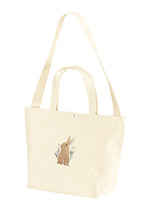 Floral Bunny Embroidered 17L Eco-Sustainable Tote Bag