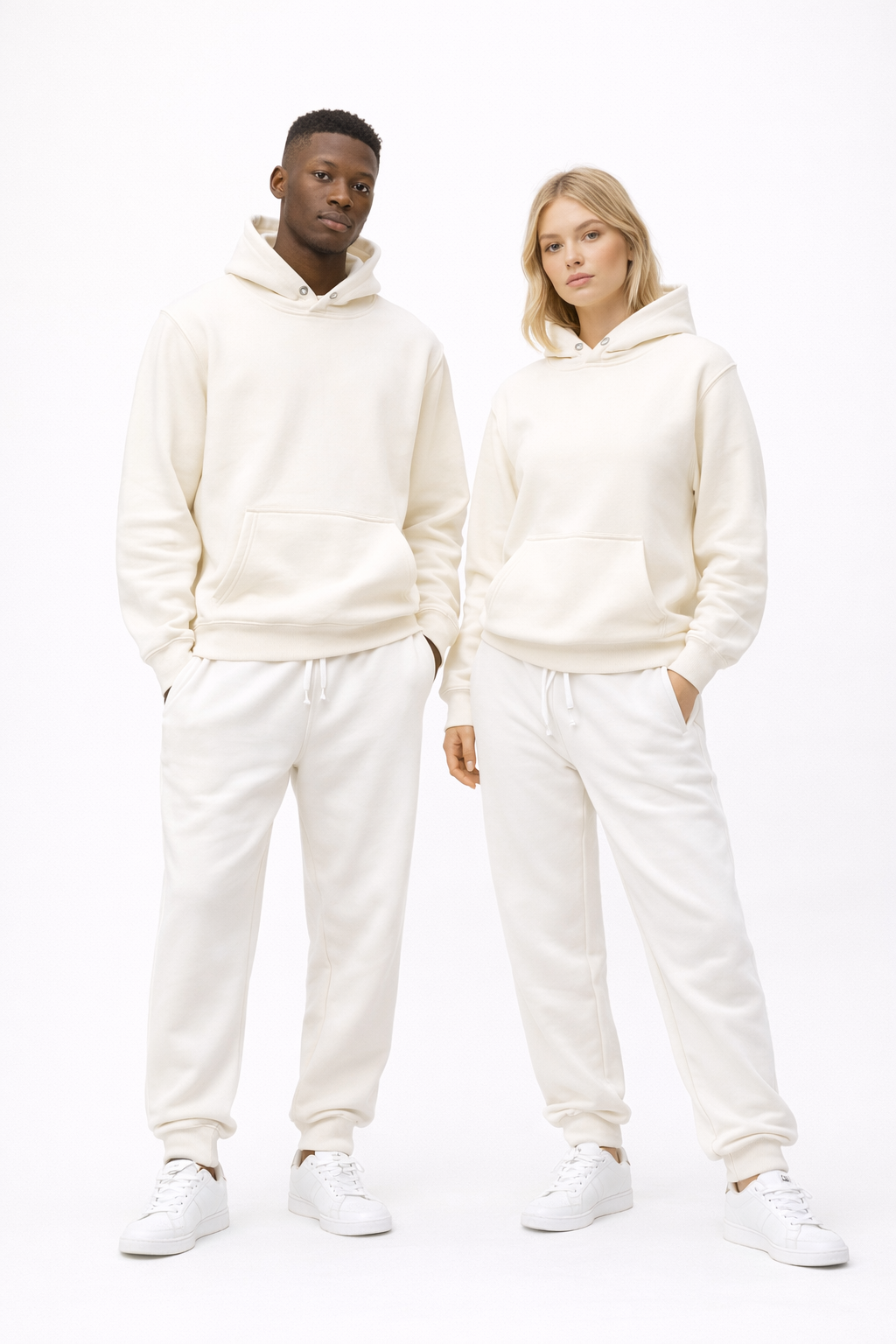 Sudadera con capucha de algodón grueso de 450 g/m²