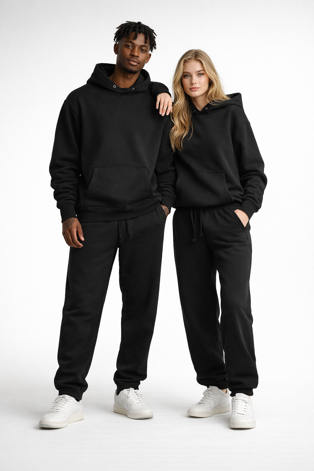Sudadera con capucha de algodón grueso de 450 g/m²