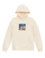 Beach Day Embroidered Hoodie | Coastal Art 320 GSM French Terry Hoodie