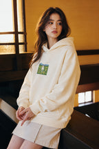 Dalmatian Meadow Embroidered Hoodie | 320 GSM French Terry Wearable Art