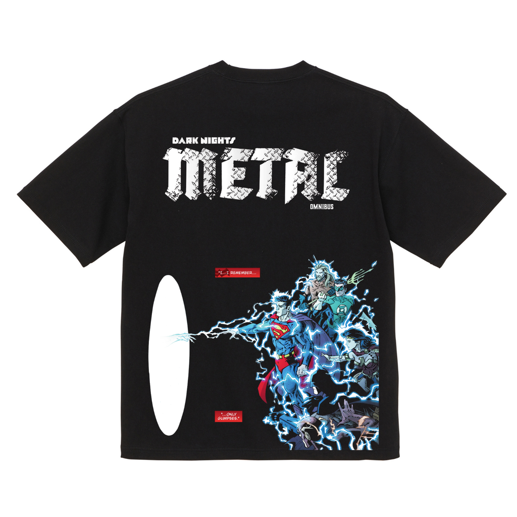 Camiseta de algodón orgánico con gráfico de La Liga de la Justicia Death Metal DC Universe Crises Comics 200 GSM