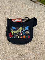 Nautical Beach Bag Embroidered Tote Bag 20L | Ocean Life Canvas Shoulder Bag | Coastal Vacation Tote