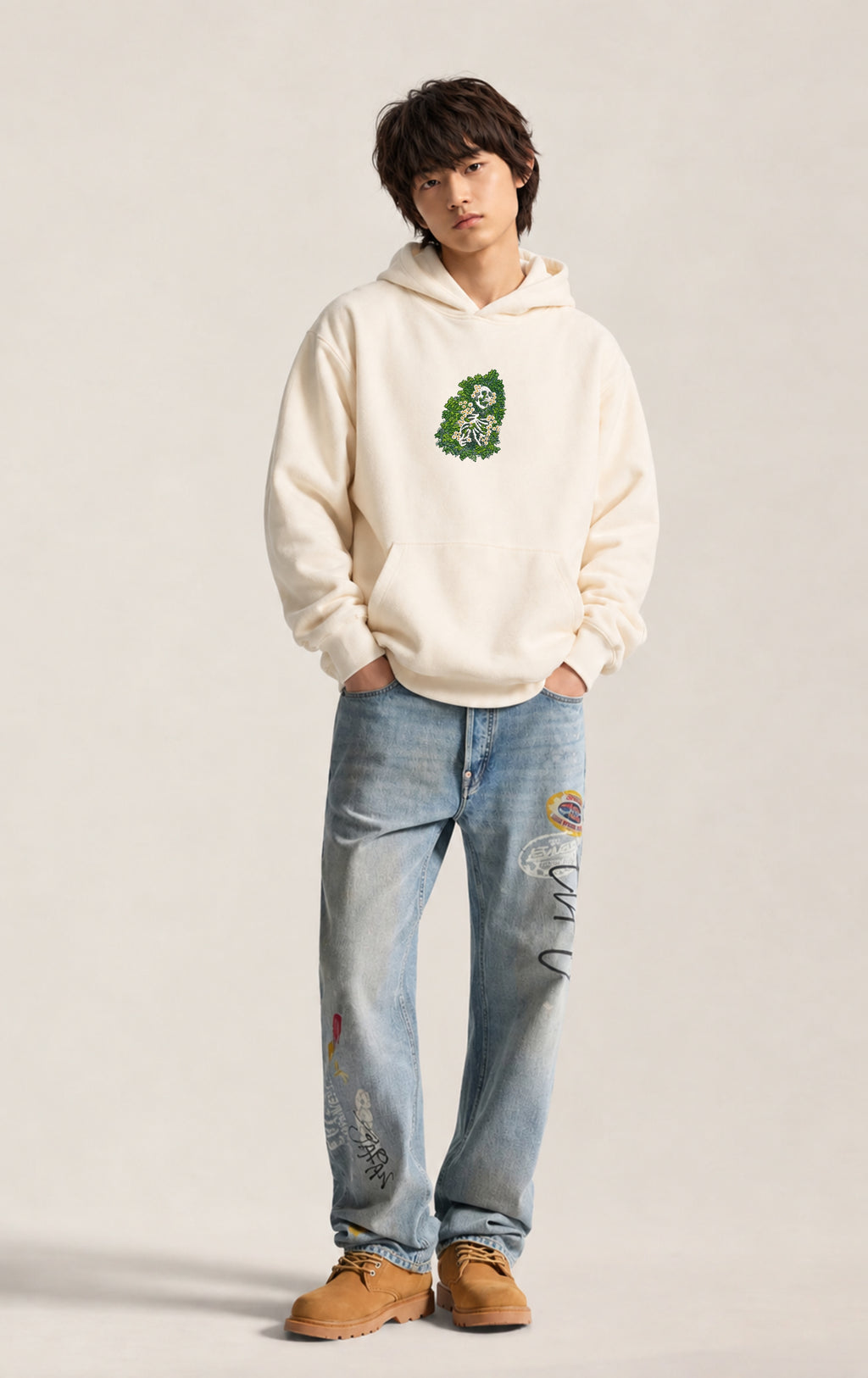 Garden of The Forgotten Embroidered Hoodie | 320 GSM French Terry Wearable Art