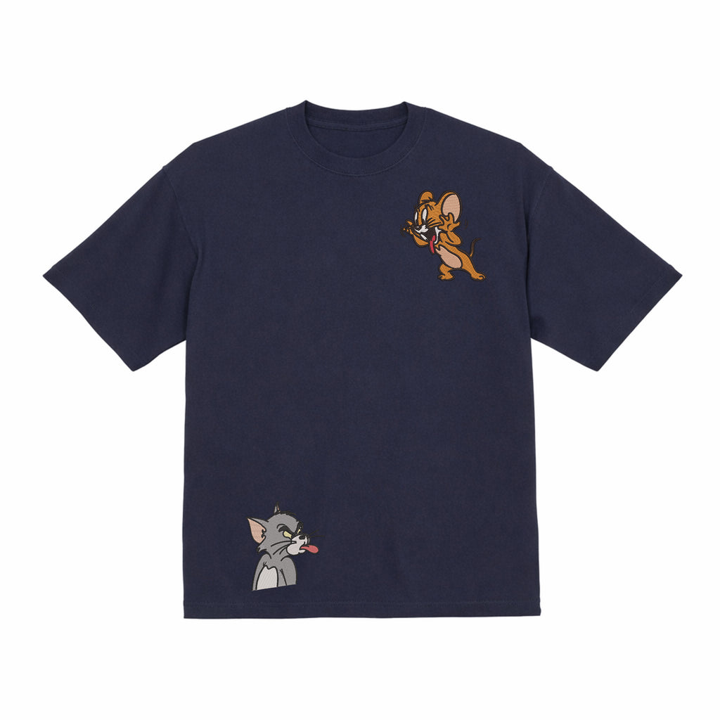 Embroidered Tom & Jerry Premium Cotton Heavyweight T shirt