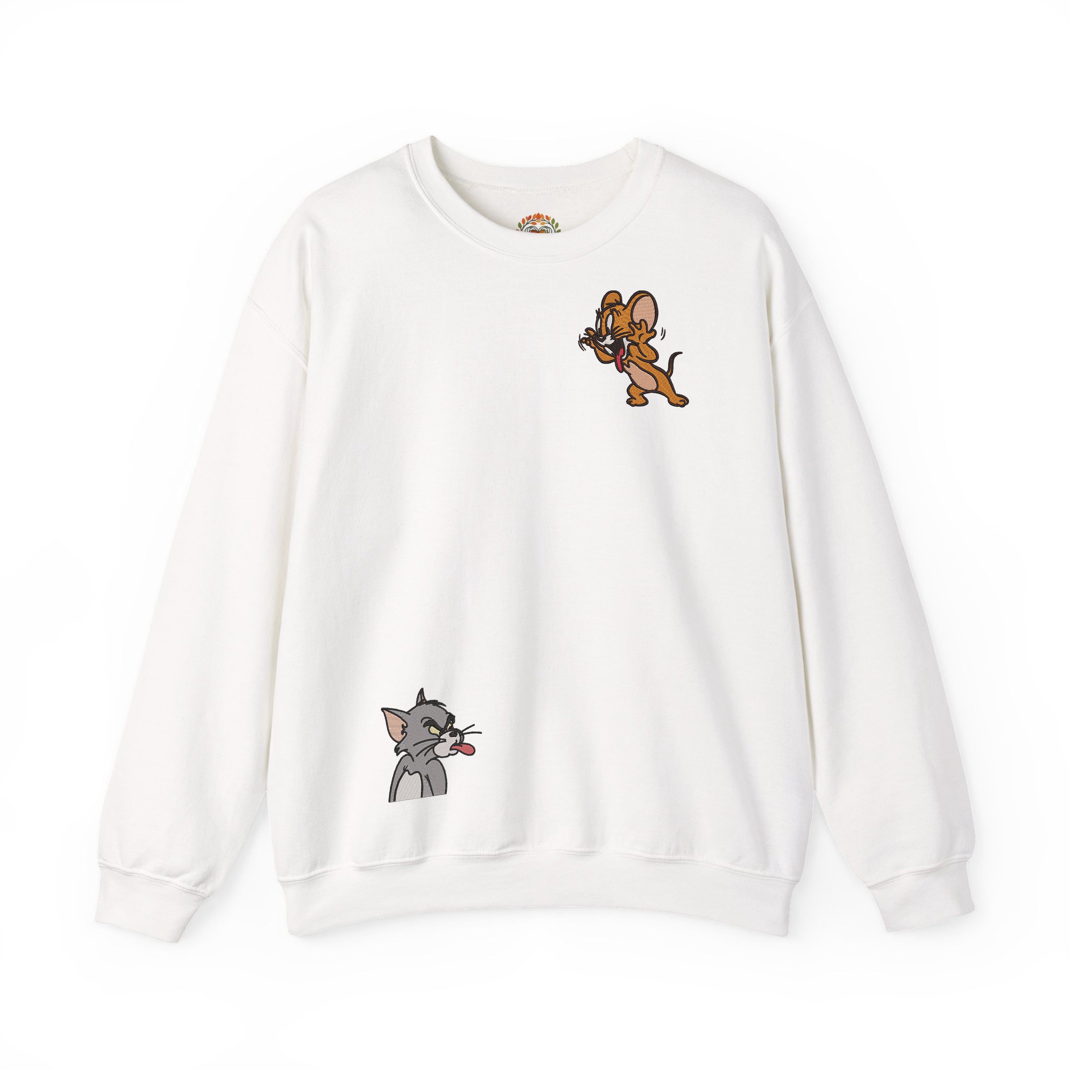 Embroidered Tom & Jerry Hoodie and Sweatshirt