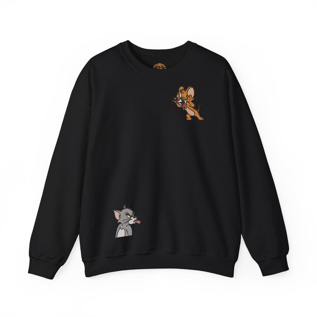 Embroidered Tom & Jerry Hoodie and Sweatshirt