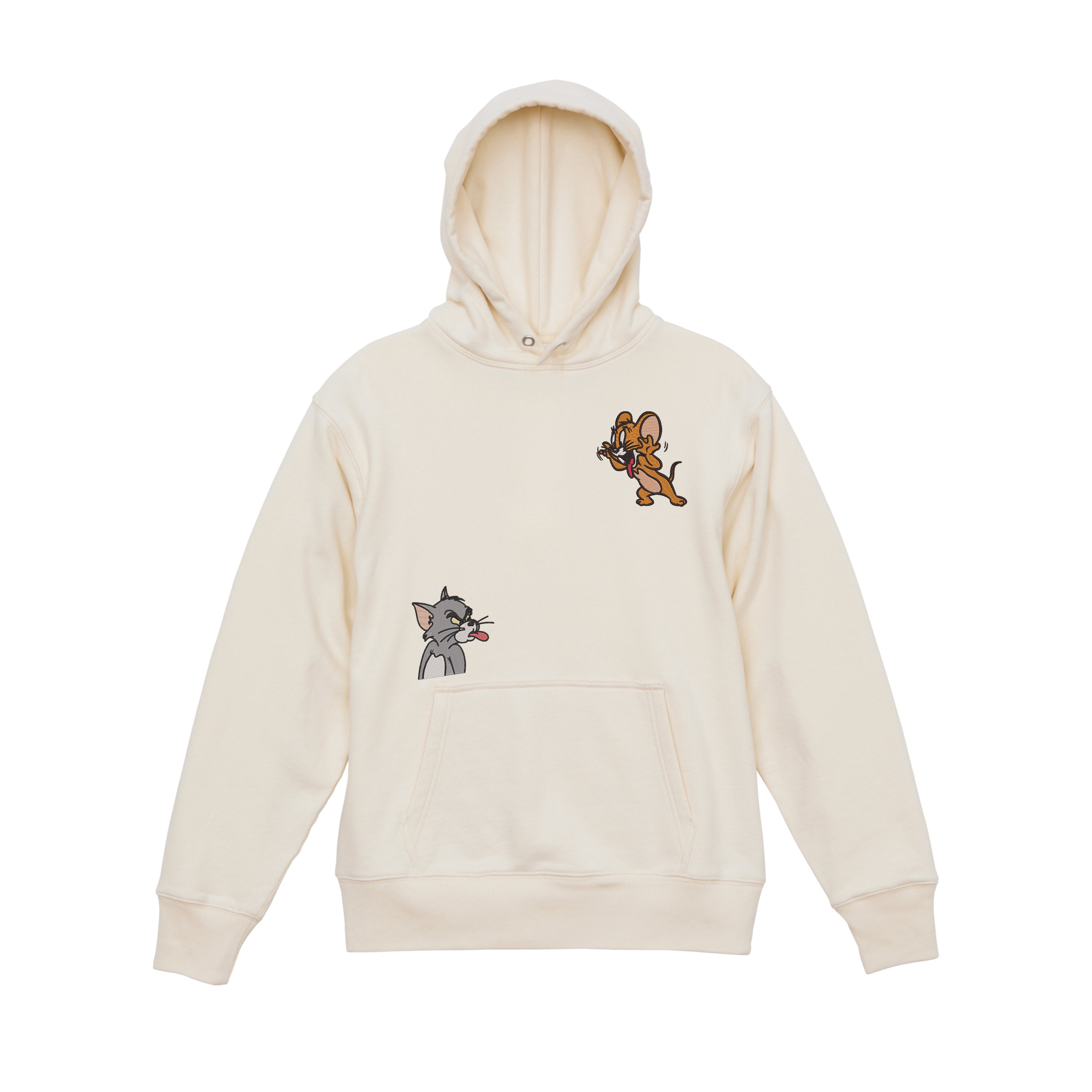 Embroidered Tom & Jerry Hoodie and Sweatshirt