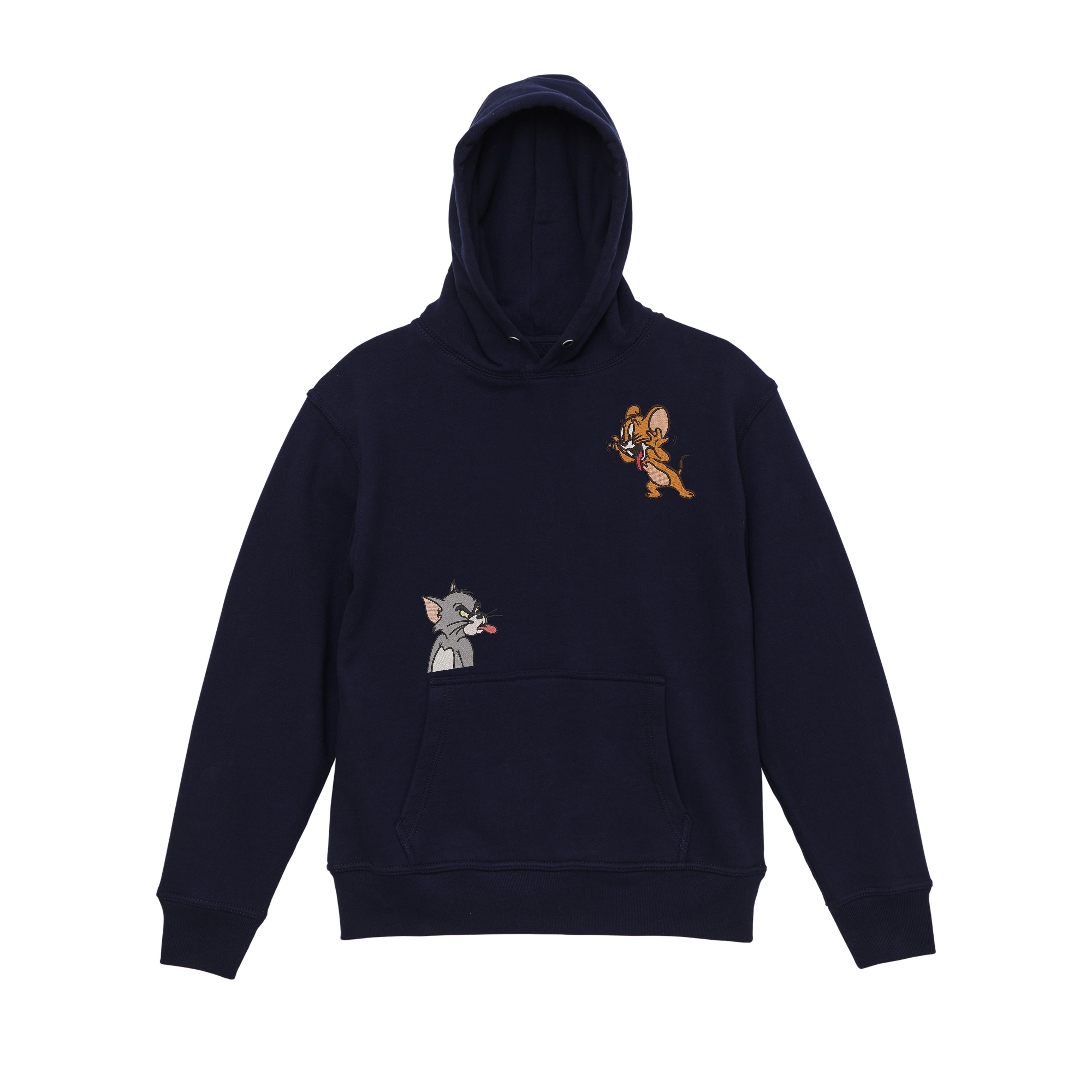 Embroidered Tom & Jerry Hoodie and Sweatshirt
