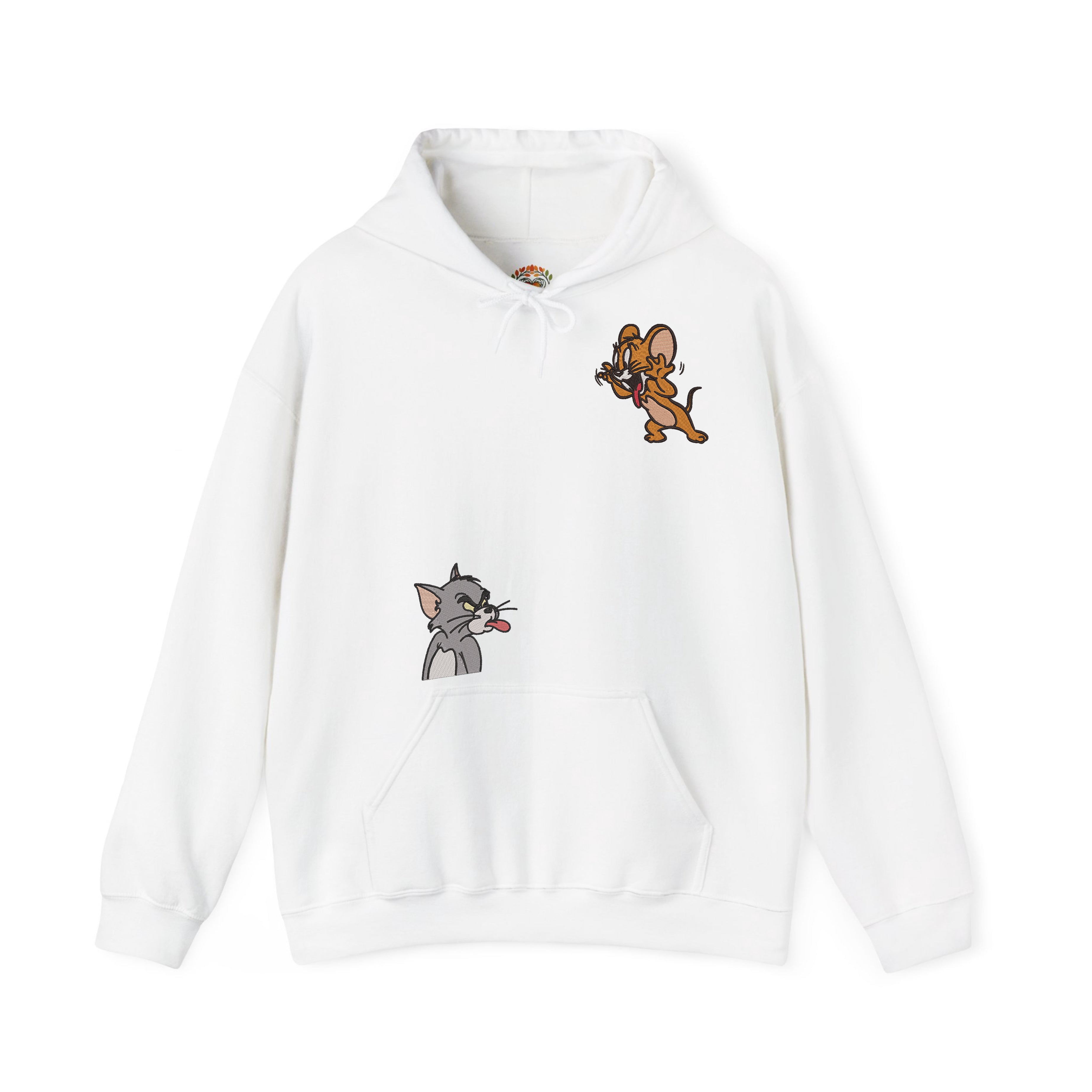 Embroidered Tom & Jerry Hoodie and Sweatshirt