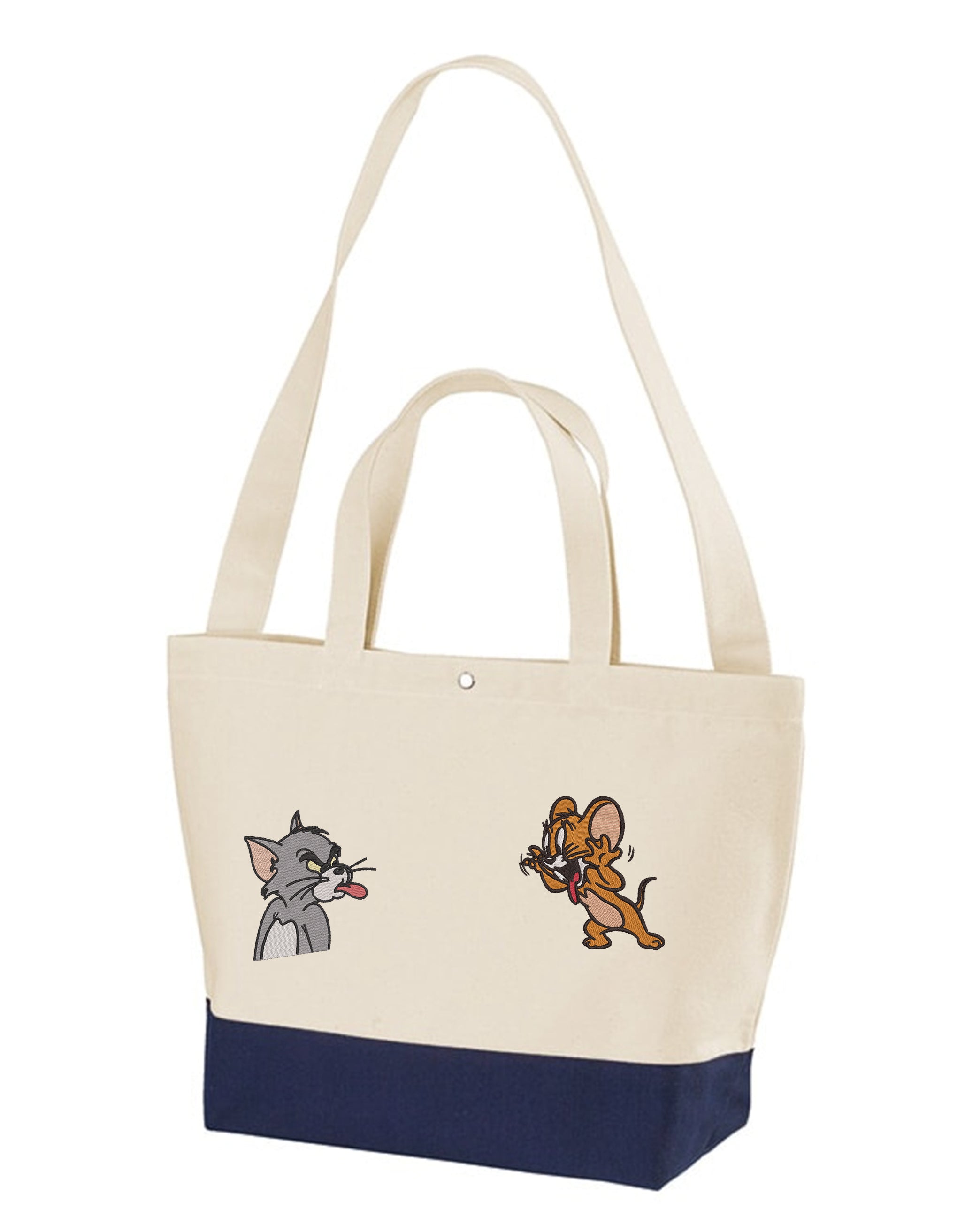 Embroidered Tom & Jerry Tote Bag 17L