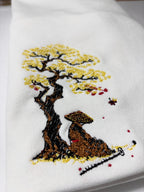 Japanese Samurai Embroidered Heavyweight Premium Cotton T shirt