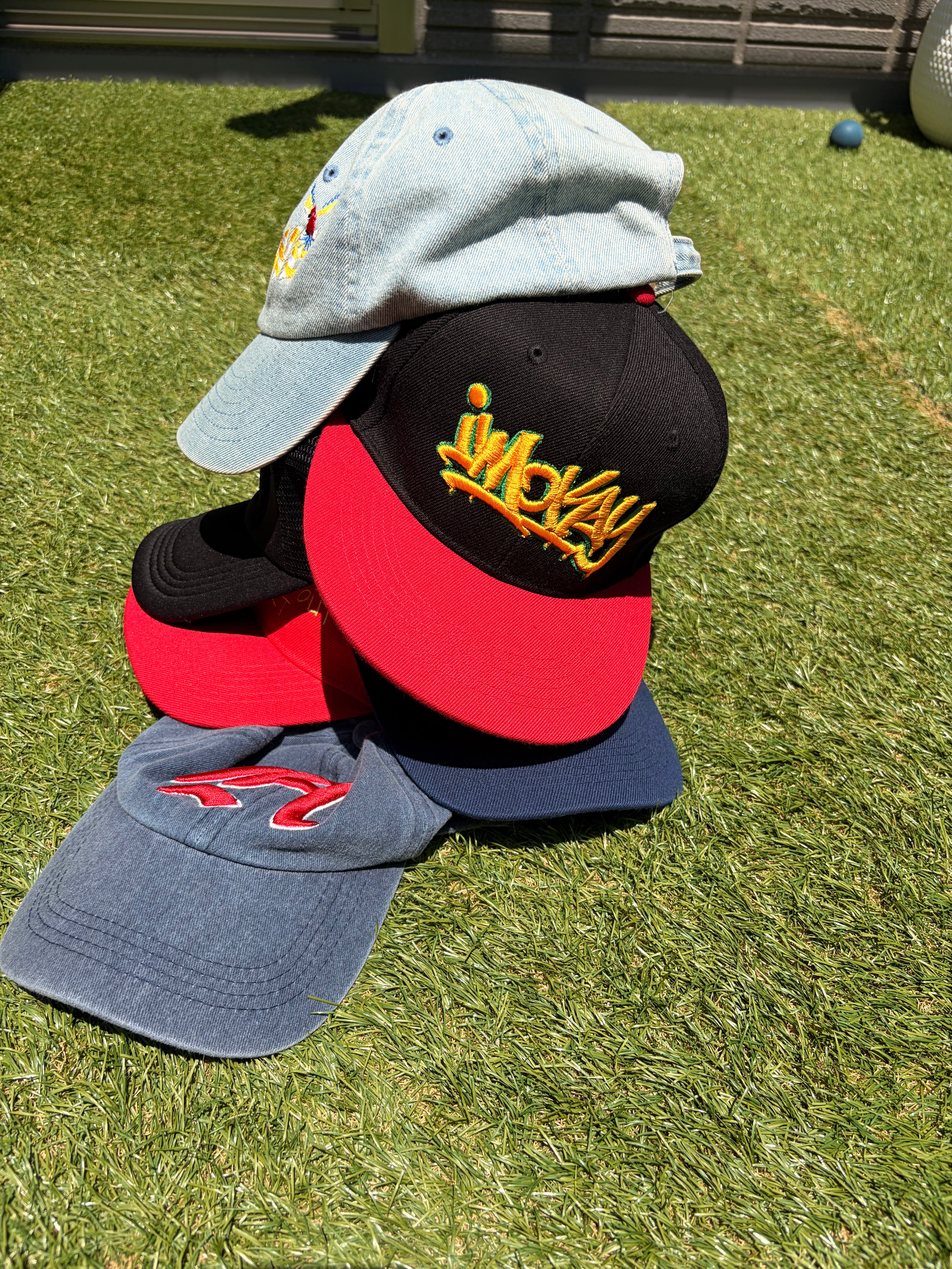 New Era Graffiti I'm Okay 3D Embroidered Flat Brim Baseball Cap
