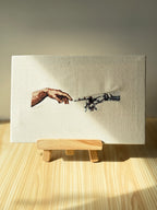Creation of Adam and AI Embroidered Wall Decor Canvas Frame
