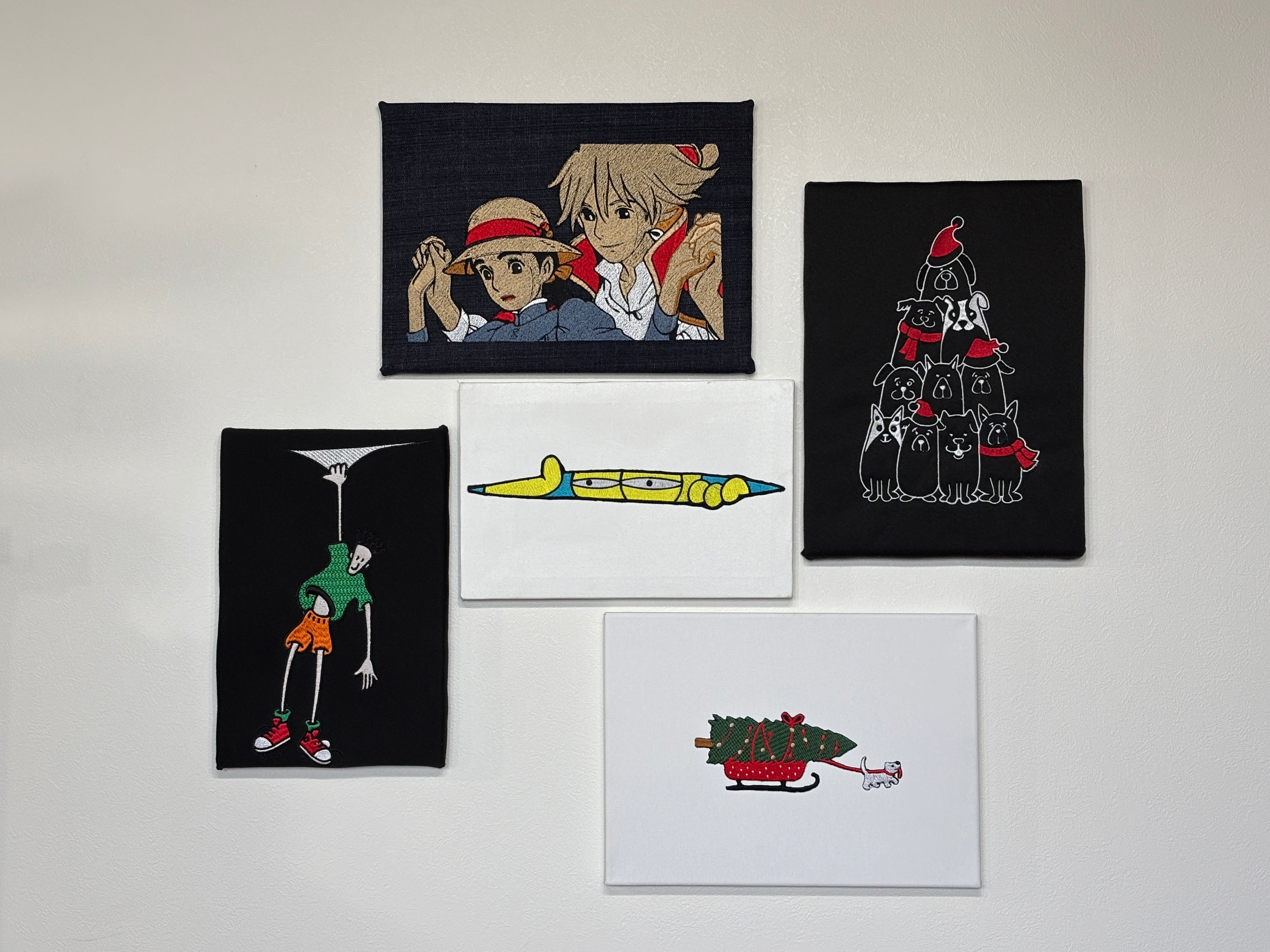 ハウルの動く城 ハウルのソフィー 刺繍 壁飾り キャンバスフレーム