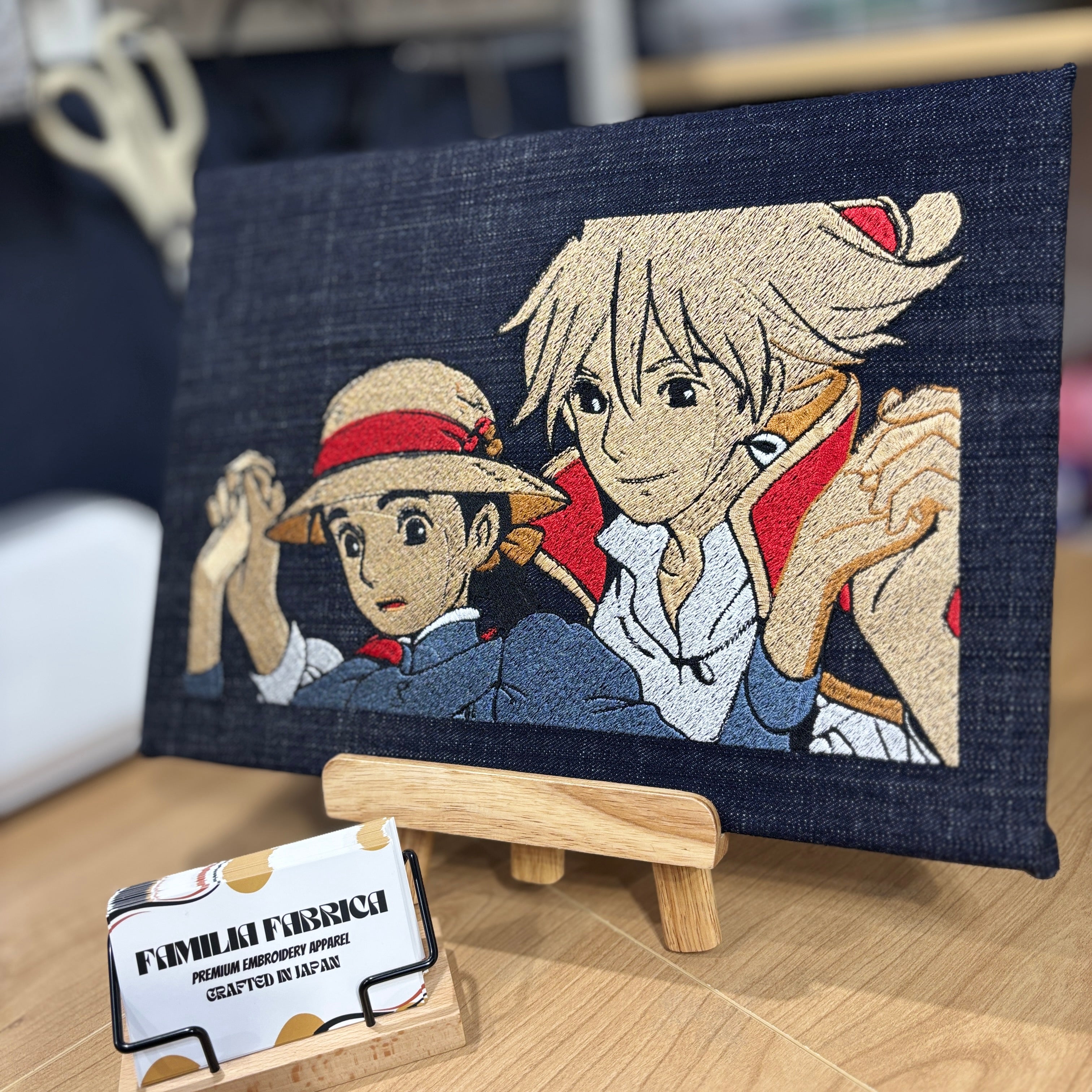 ハウルの動く城 ハウルのソフィー 刺繍 壁飾り キャンバスフレーム