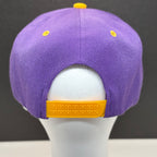 Two Tone Flat Brim Purple Baseball Cap