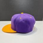 Two Tone Flat Brim Purple Baseball Cap