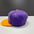 Two Tone Flat Brim Purple Baseball Cap