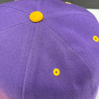 Two Tone Flat Brim Purple Baseball Cap