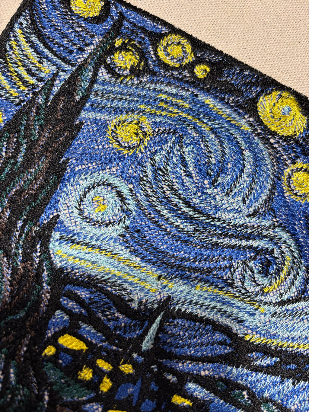 The Starry Night Vincent Van Gogh Embroidered Hoodie | Sweatshirt | T-shirt
