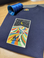 Embroidered Rainbow Valley Heavyweight Hoodie and Sweatshirt