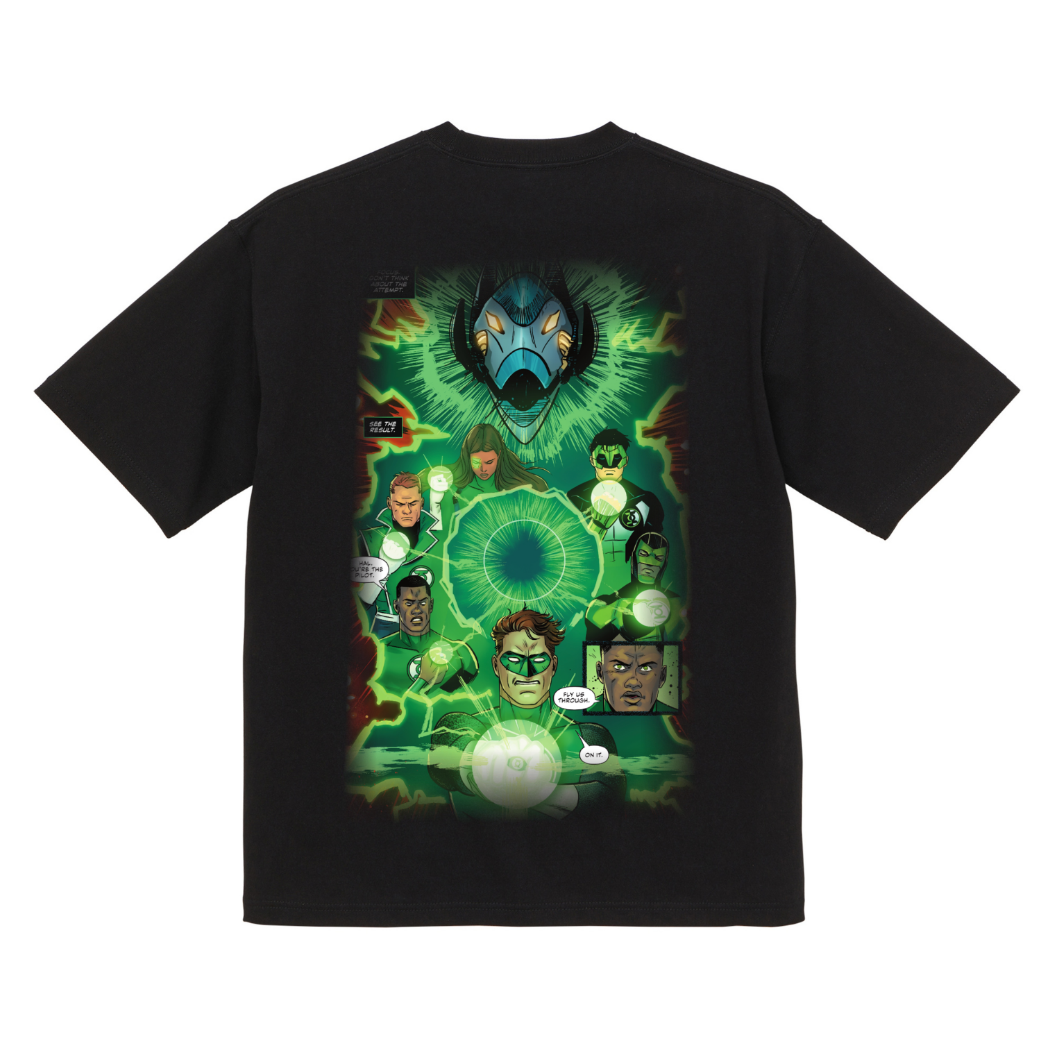 THE LAST GREEN LANTERNS STANDING DC Dark Nights: Death Metal Organic Cotton Graphic T shirt 200 GSM