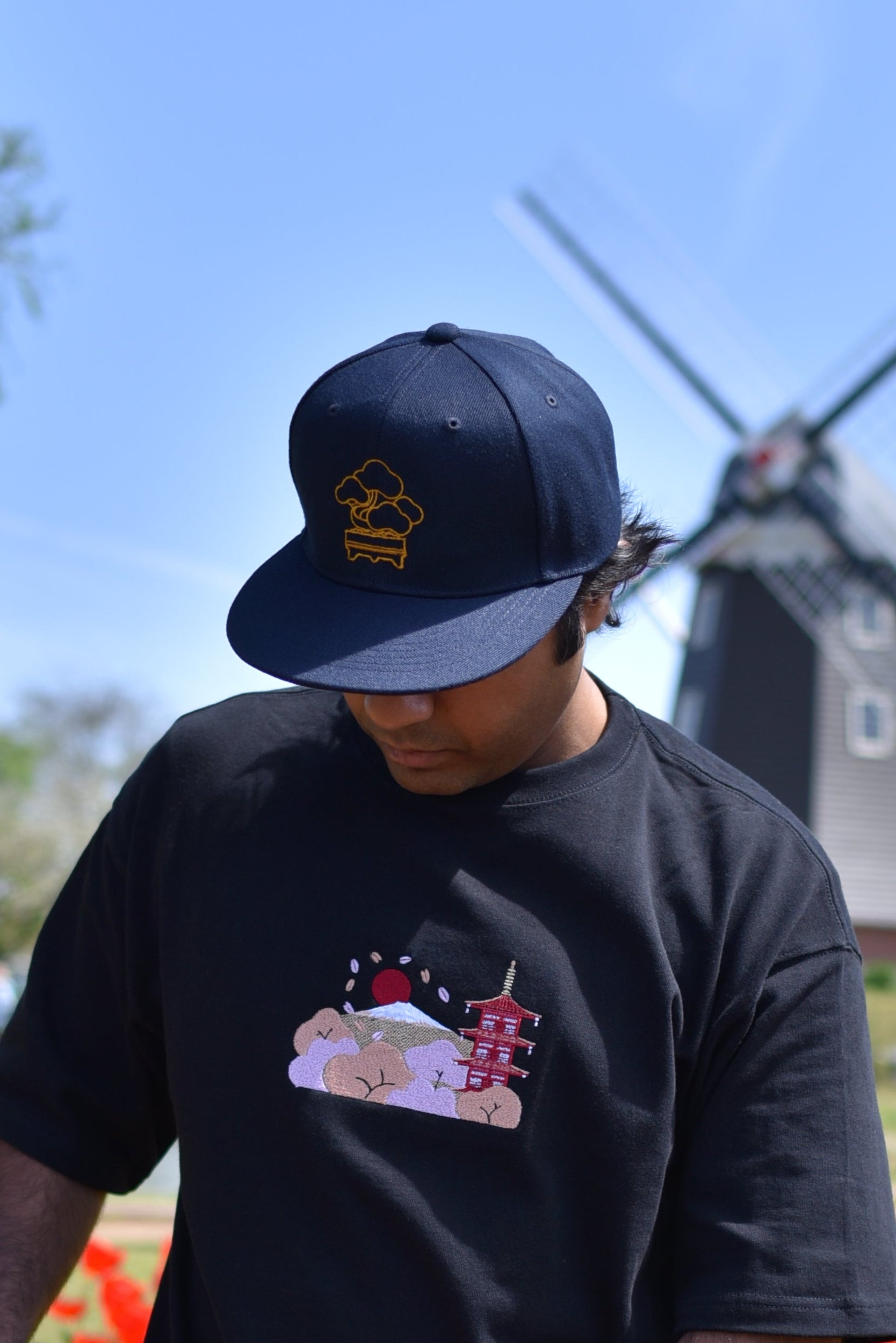 Japanese Bonsai | Limited Edition Embroidered Flat Brim Artistic Hat