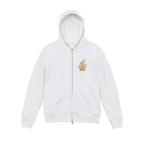 Floral Bunny Embroidered 450GSM Heavyweight Pullover Hoodie Sweatshirt