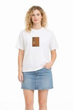 Vintage Japanese Ukiyo-e Women Embroidery Organic Cotton T-Shirt