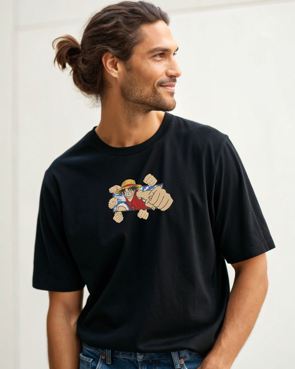 モンキー・D・ルフィ ゴムゴムのパンチ ワンピース 刺繍 パーカー | スウェットシャツ | Tシャツ