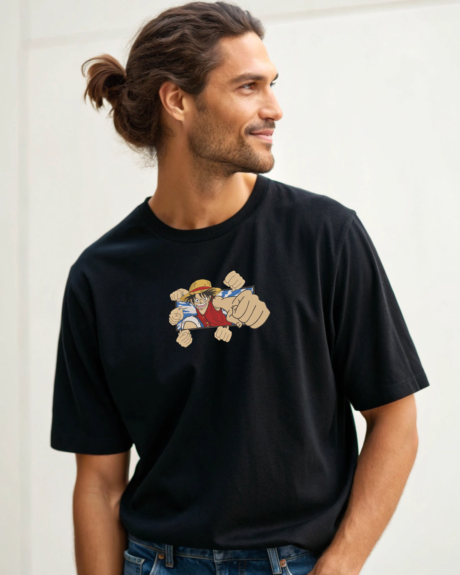 モンキー・D・ルフィ ゴムゴムのパンチ ワンピース 刺繍 パーカー | スウェットシャツ | Tシャツ