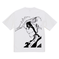 Camiseta gráfica de algodón orgánico Bleach TYBW Ichigo Horn of Salvation 6.5oz 200gsm