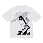 Camiseta gráfica de algodón orgánico Bleach TYBW Ichigo Horn of Salvation 6.5oz 200gsm