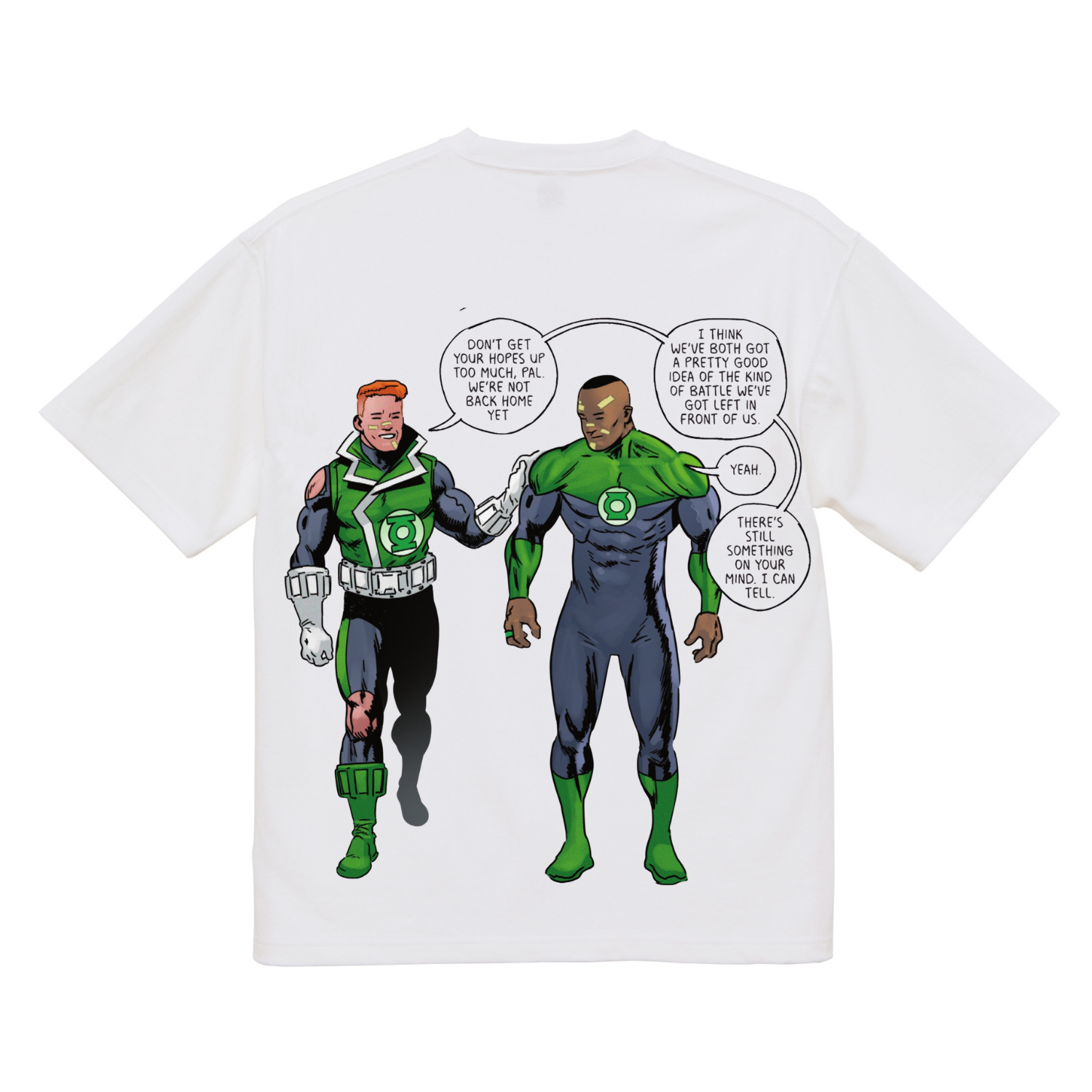 Green Lantern DC Comics Guy Gardner John Stewart Organic Cotton Graphic T shirt 200 GSM