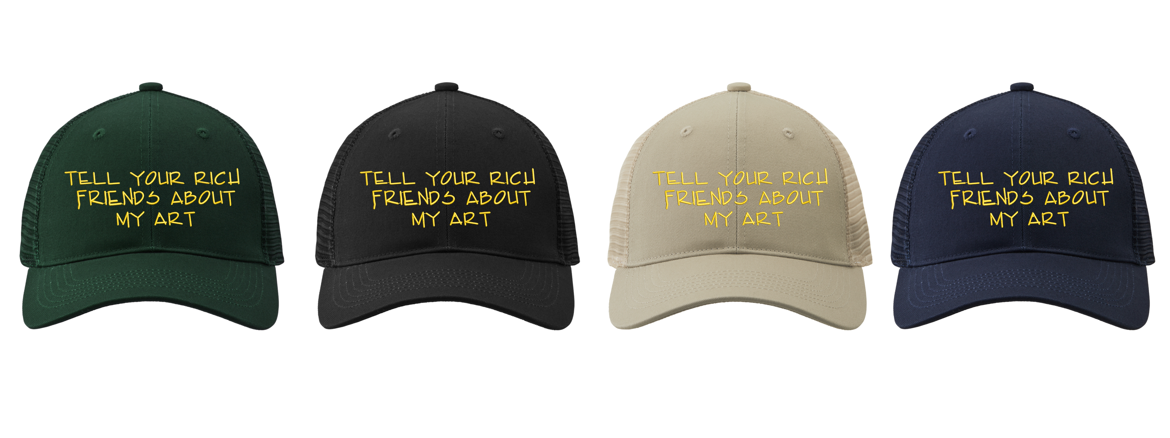 Funny Artist Embroidered Baseball Cap