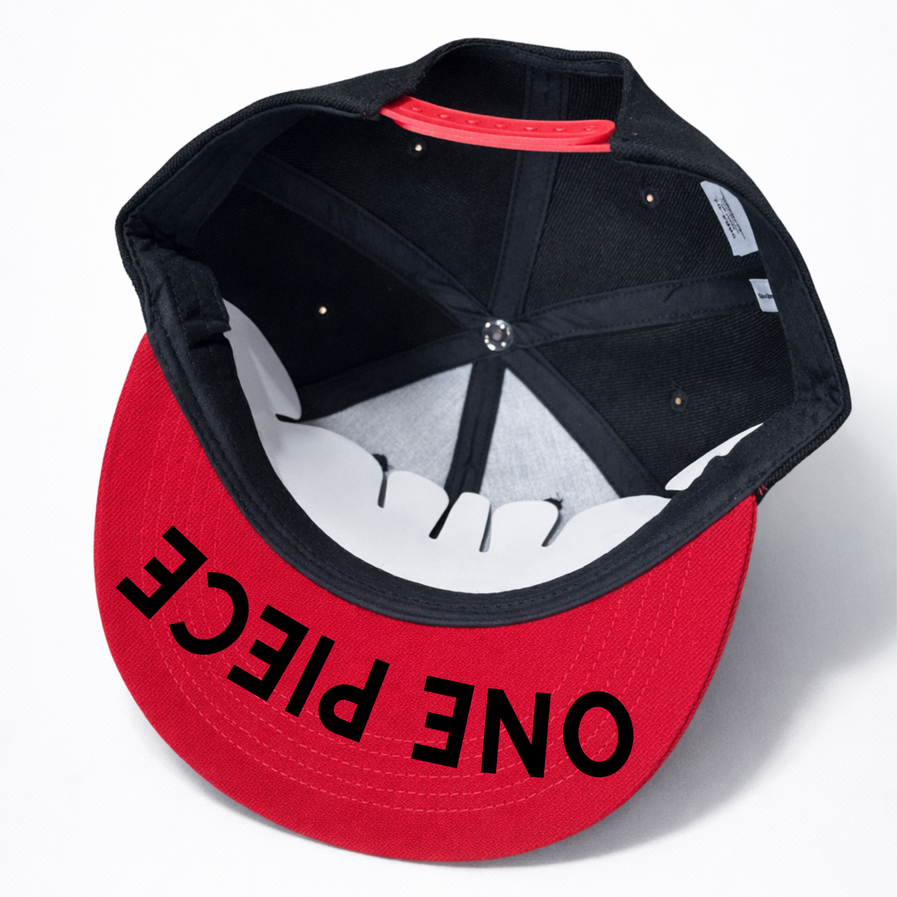 One Piece Straw Hat Pirates Embroidered Flat Brim Baseball Cap