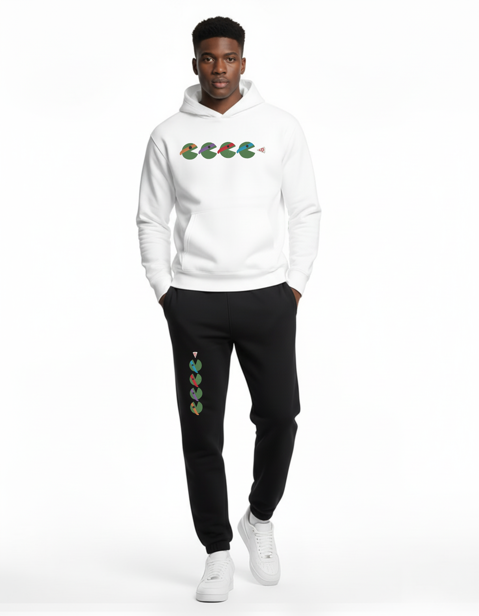 Ninja Turtles Pacman Embroidered Hoodie | Sweatshirt | T shirt