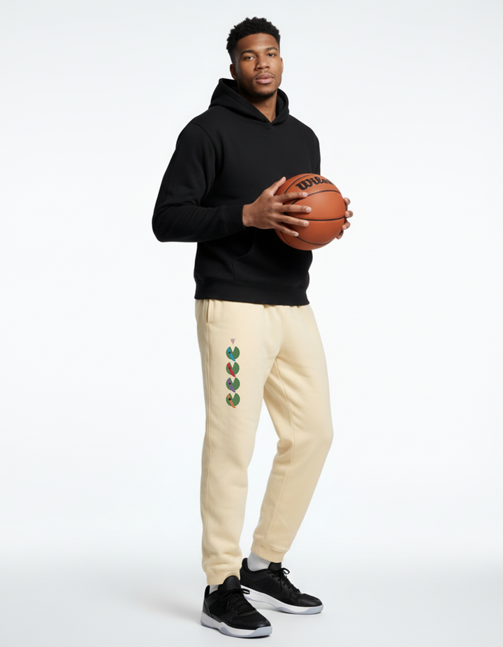 Pantalones deportivos bordados de Pacman de las Tortugas Ninja