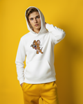 Sudadera con capucha bordada con el logo de Tom y Jerry